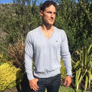 Grey Lacoste sweatshirt