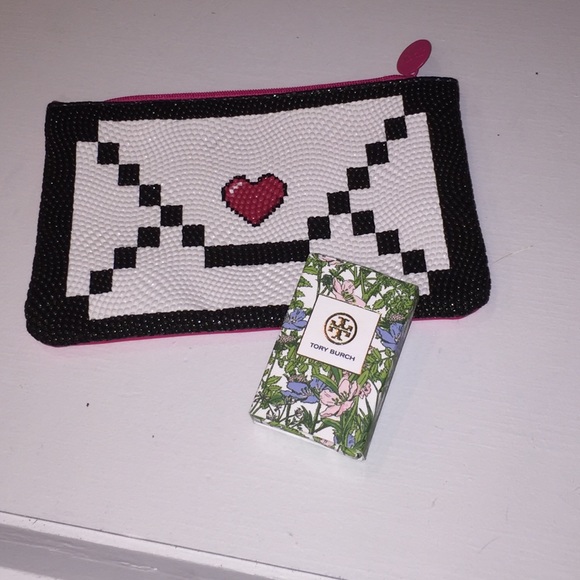 Tory Burch 3 piece Florale Perfume & Ipsy bag set