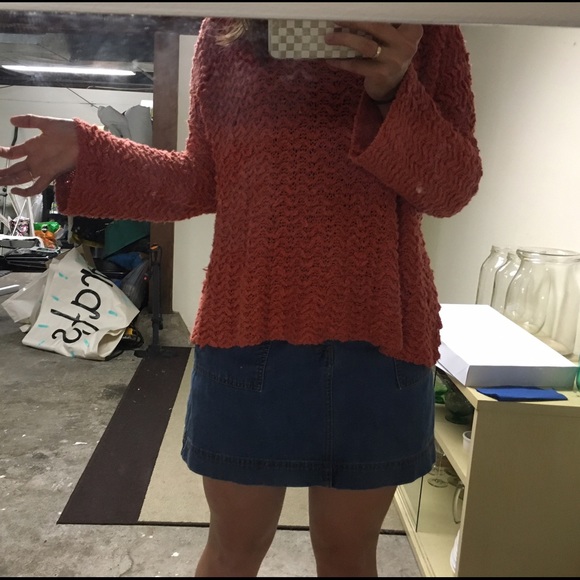 Free people loose sweater bell sleeve