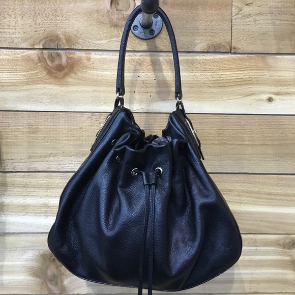 SOLD Kate spade leather drawstring hobo - Picture 1 of 4