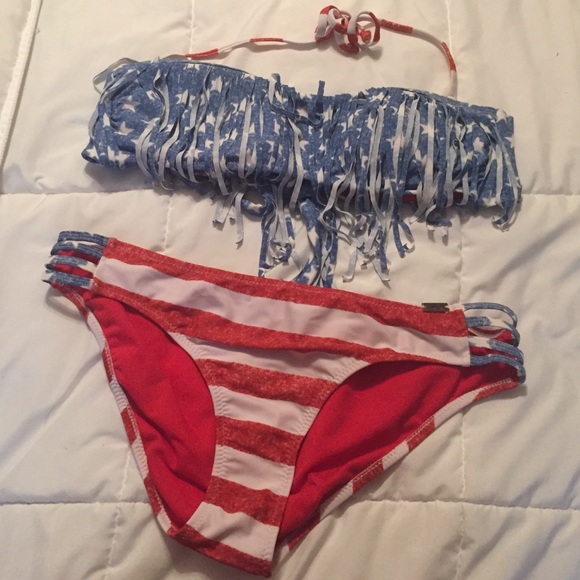 American flag swim suit
