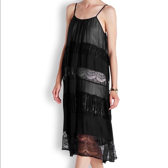 Alice + Olivia Dejas Pleated Trapeze Dress - Picture 3 of 4