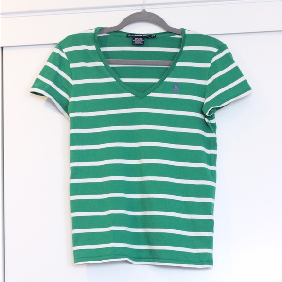 Green polo shirt