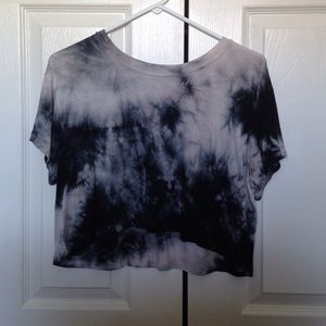 American Eagle Outfitters Tops - Black Tye Dye Boxy Crop Top American Eagle Outfitters Tops - Black Tye Dye Boxy Crop Top