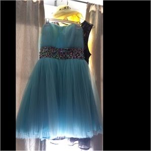 Light blue Homecoming dress