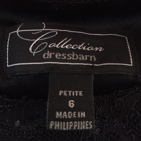 Dress Barn LBD w/lace & sequined bodice - Picture 2 of 4