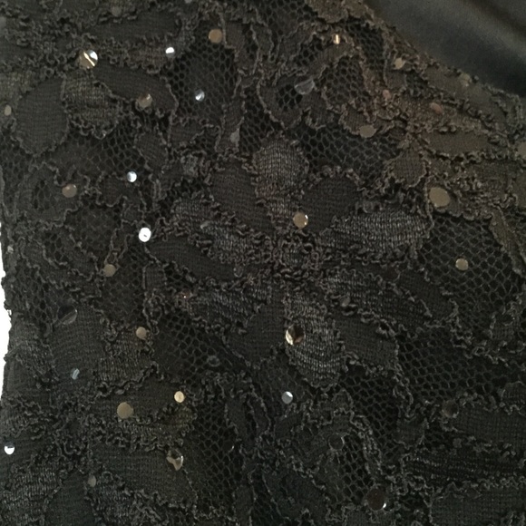 Dress Barn LBD w/lace & sequined bodice - Picture 3 of 4