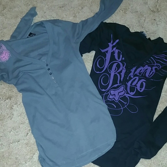 2 Fox thermal shirts