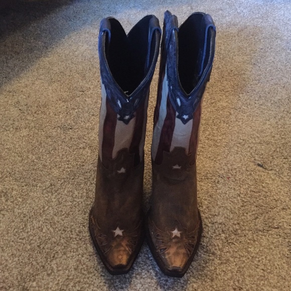 🇺🇸SALE🇺🇸American Flag Cowboy Boots