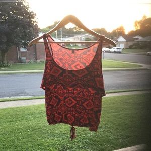 A crop top tank