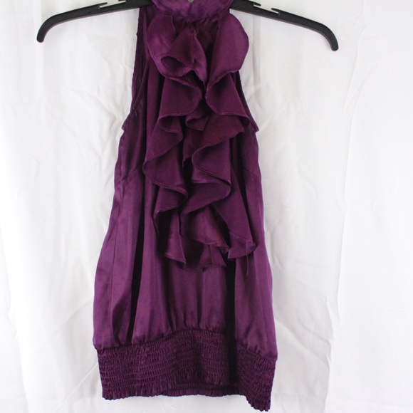 Purple Ruffled Blouse - Picture 1 of 3
