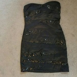 Strapless sequin Party dress