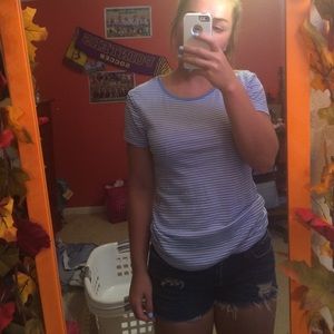 Striped short sleeve