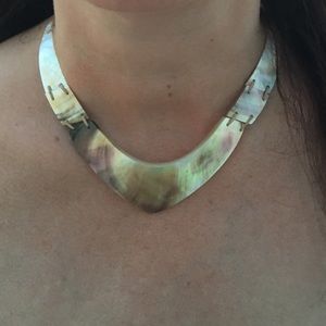 Mother of Pearl Collar Necklace