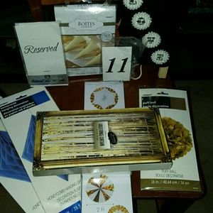 Party decor and signs