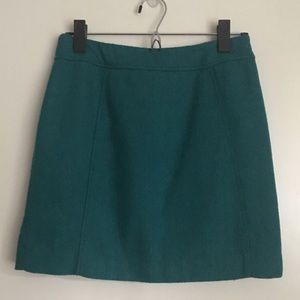 H&M Green Tweed Herringbone Mini Skirt sz. 4/6