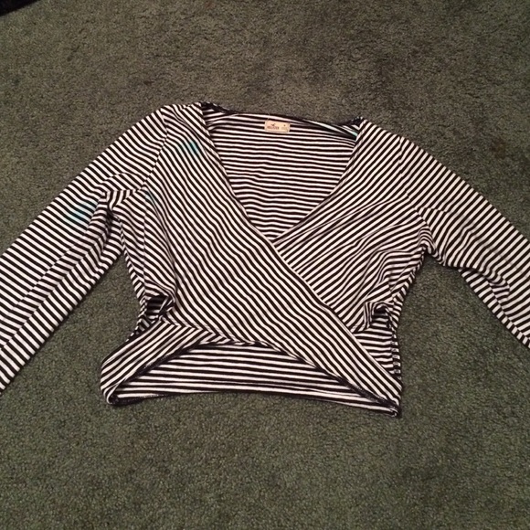 Hollister Tops - striped crop top