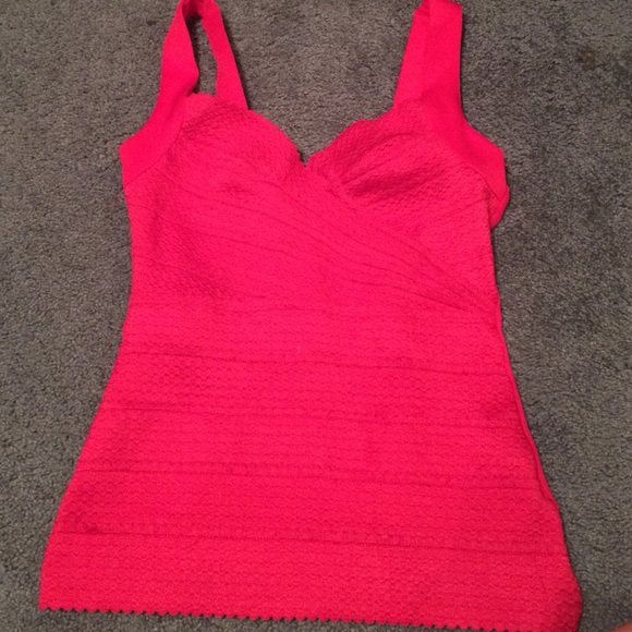 red dressy tank top
