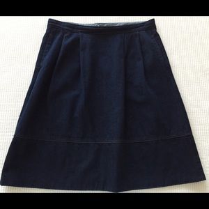 UNIQLO A line denim skirt - with pockets!