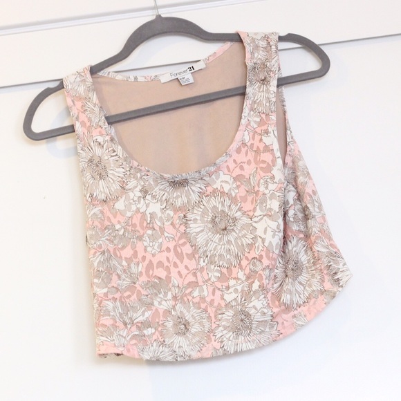 Forever 21 floral crop top