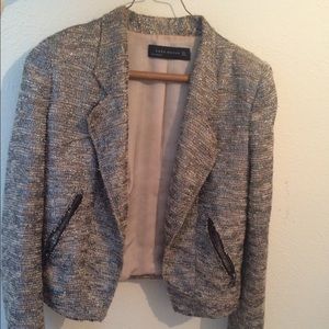 ZARA Metallic Tweed Jacket (CHANEL lookalike!)