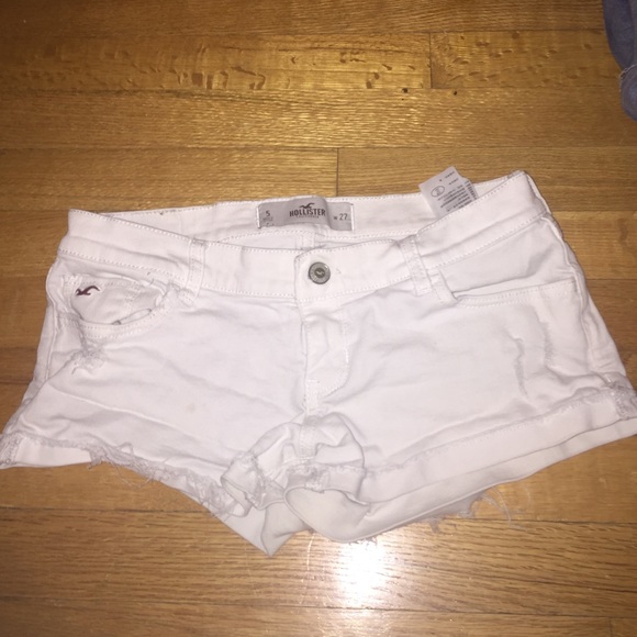 White Hollister Jean Shorts