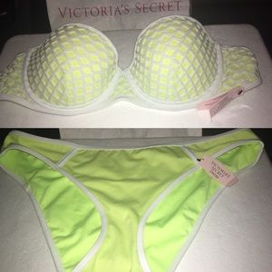 Victoria secret flirt bandeau bikini set