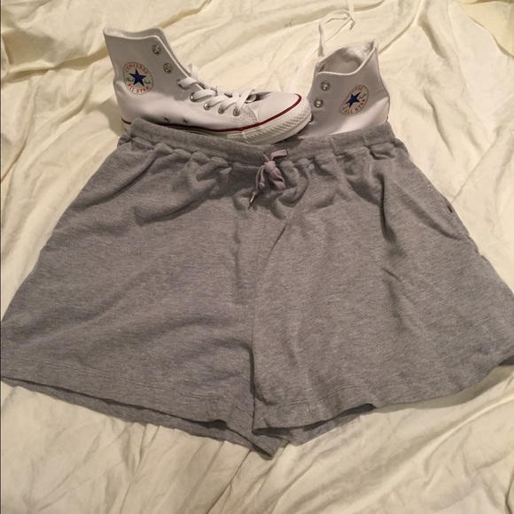 Gray draw string shorts!