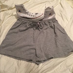 Gray draw string shorts!