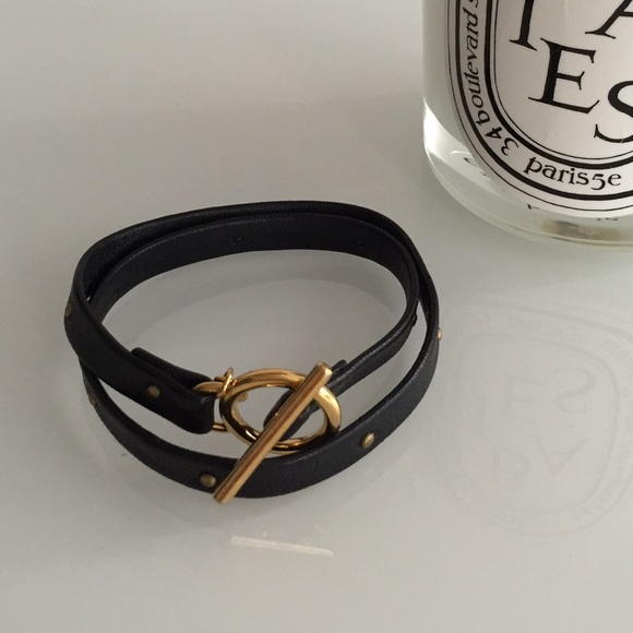 Gorjana leather wrap bracelet - great condition