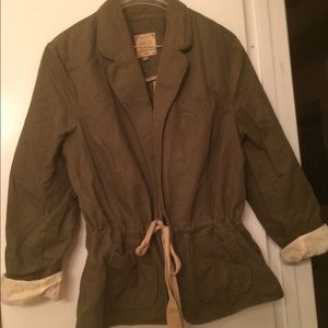 Olive cargo jacket
