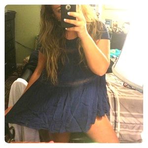 Loose navy baby doll dress - potential cover up