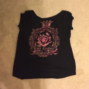 Juicy couture black t shirt