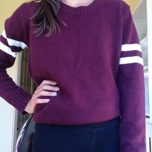 forever 21 maroon sweater