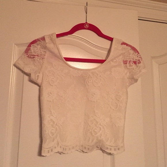 Lace crop top