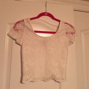 Lace crop top