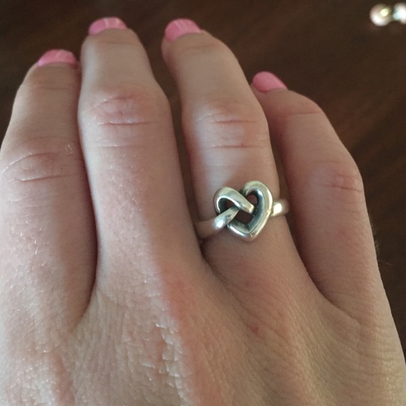 James Avery heart knot ring