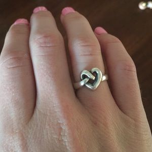 James Avery heart knot ring