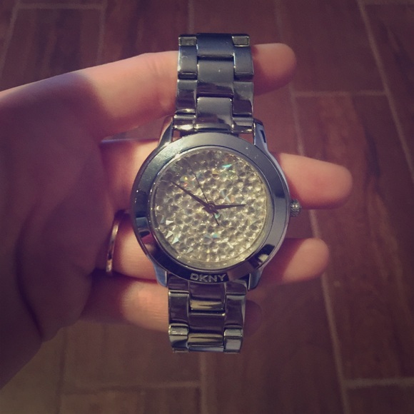 DKNY "Glitz" Swarovski Crystal Watch