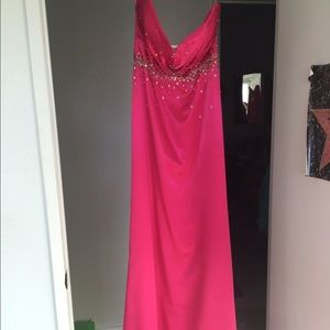 Magenta Prom style dress