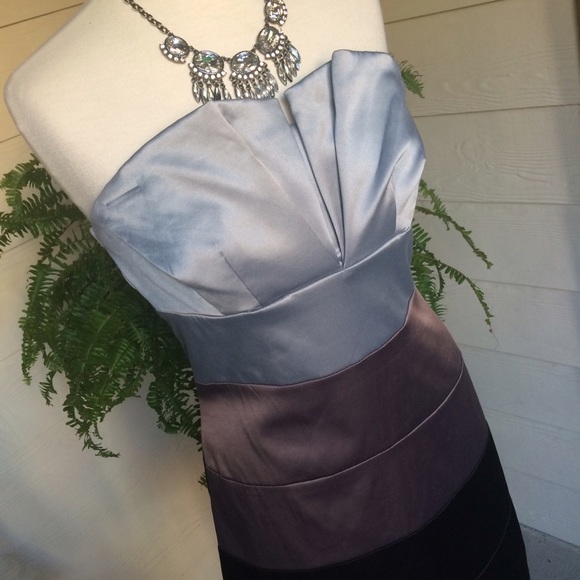 Art Deco colorblock dress