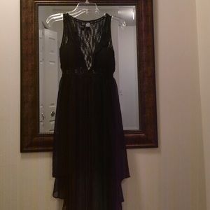 Windsor Lace and Chiffon High Low Dress