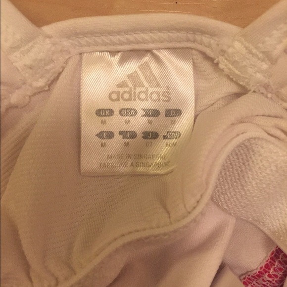 Adidas Pink and White Athletic Tank Top - Picture 3 of 4