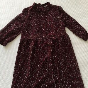 UNIQLO patterned dress w/ Peter Pan collar