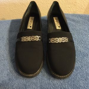 Brighton Kansas Croc &  Microfiber Loafers Women's
