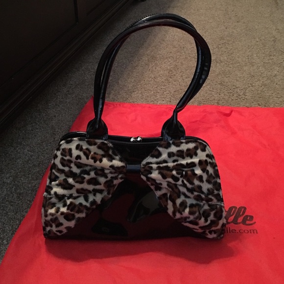 Lux de Ville leopard handbag