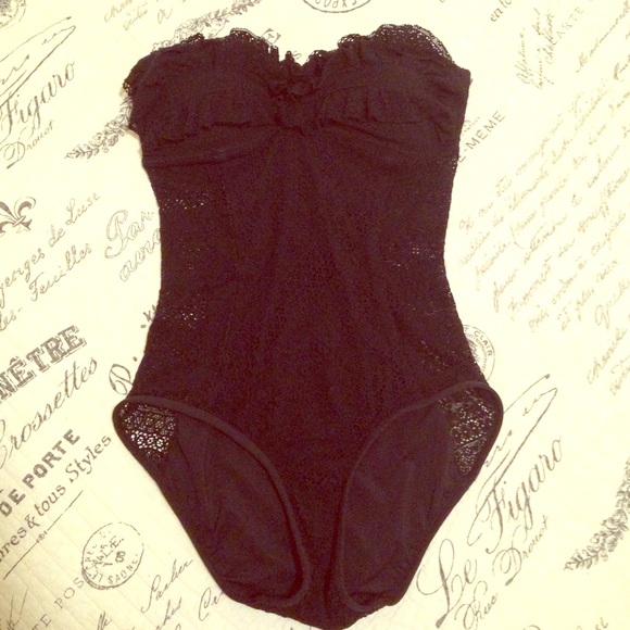 Juicy Couture Sexy Black One-Piece Bathing Suit