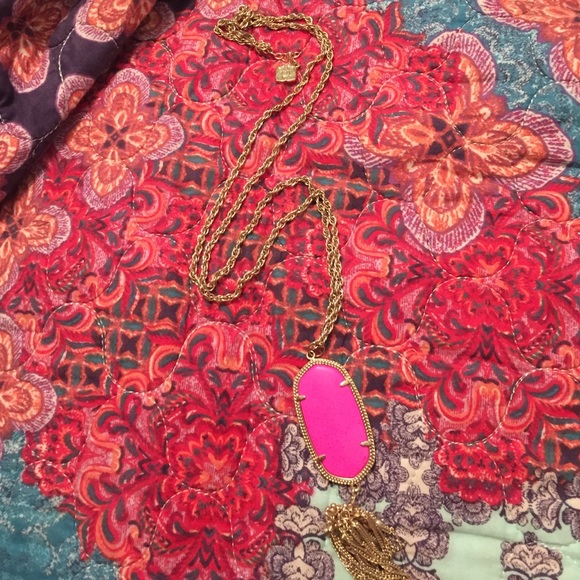 Hot pink rayne Kendra necklace