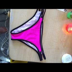 Hot Pink Victoria's Secret Strappy bikini bottom