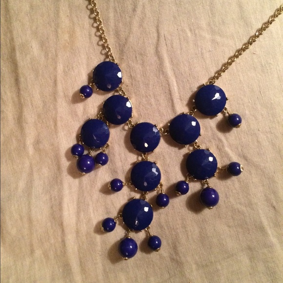 J. Crew blue bubble necklace